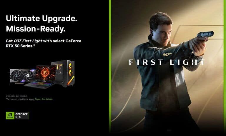 NVIDIA e IO Interactive anuncian una promoción para 007 First Light con la compra de tarjetas RTX 50