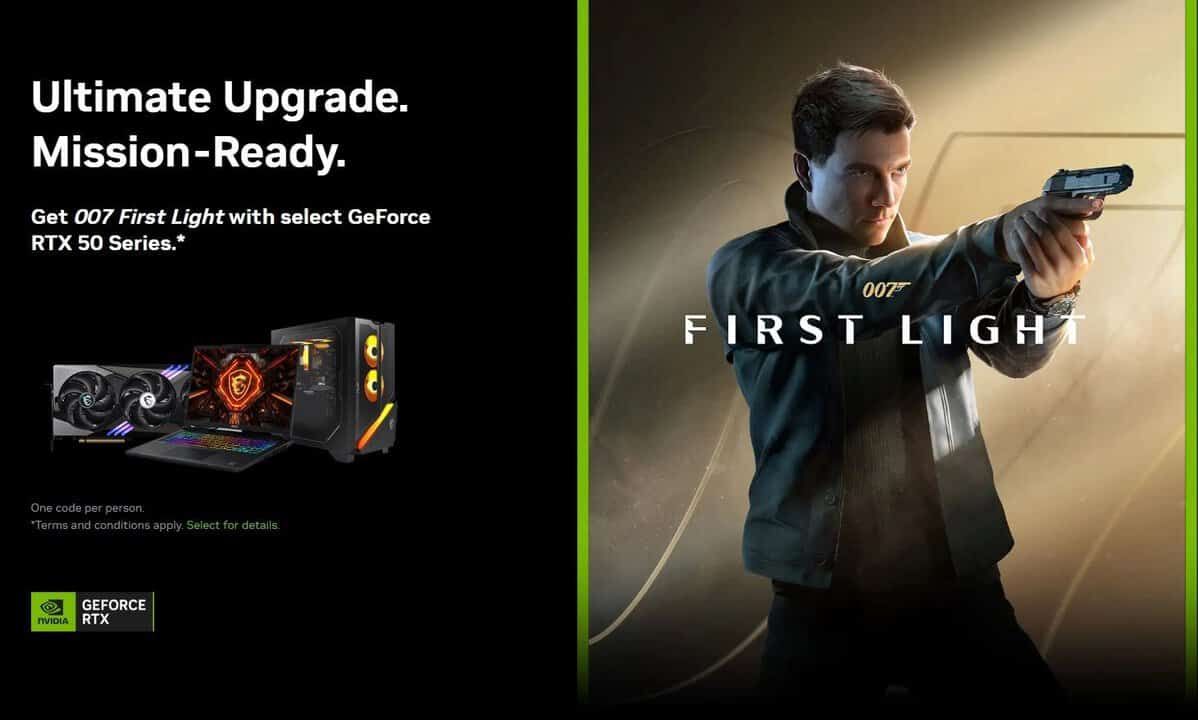 NVIDIA e IO Interactive anuncian una promoción para 007 First Light con la compra de tarjetas RTX 50