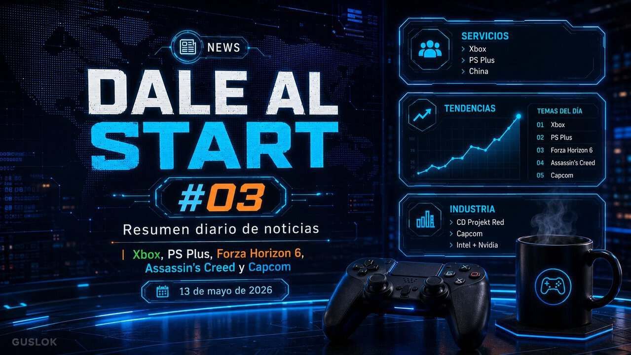 Dale al Start #03: Xbox, PS Plus, Forza Horizon 6, Assassin’s Creed, Capcom y las noticias del 13 de mayo