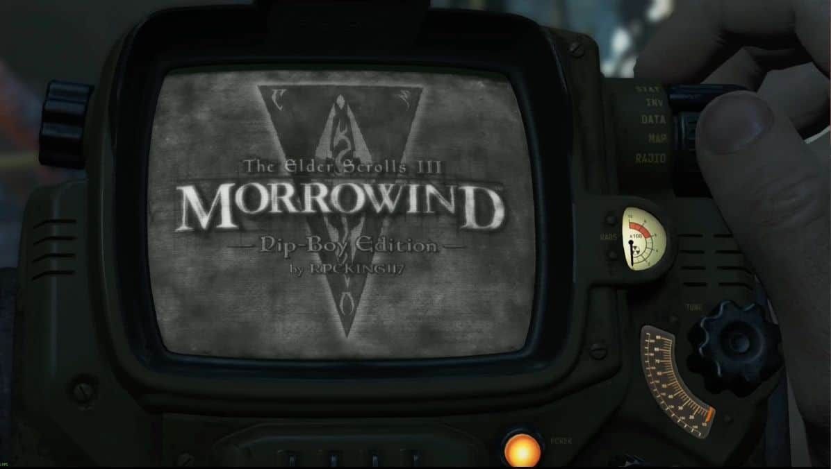 Un mods sorprendente: jugar Morrowind desde el Pip-Boy en Fallout 4