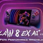 MSI plantea un enfoque audaz con Claw 8 EX AI+, una consola portátil que redefine precios