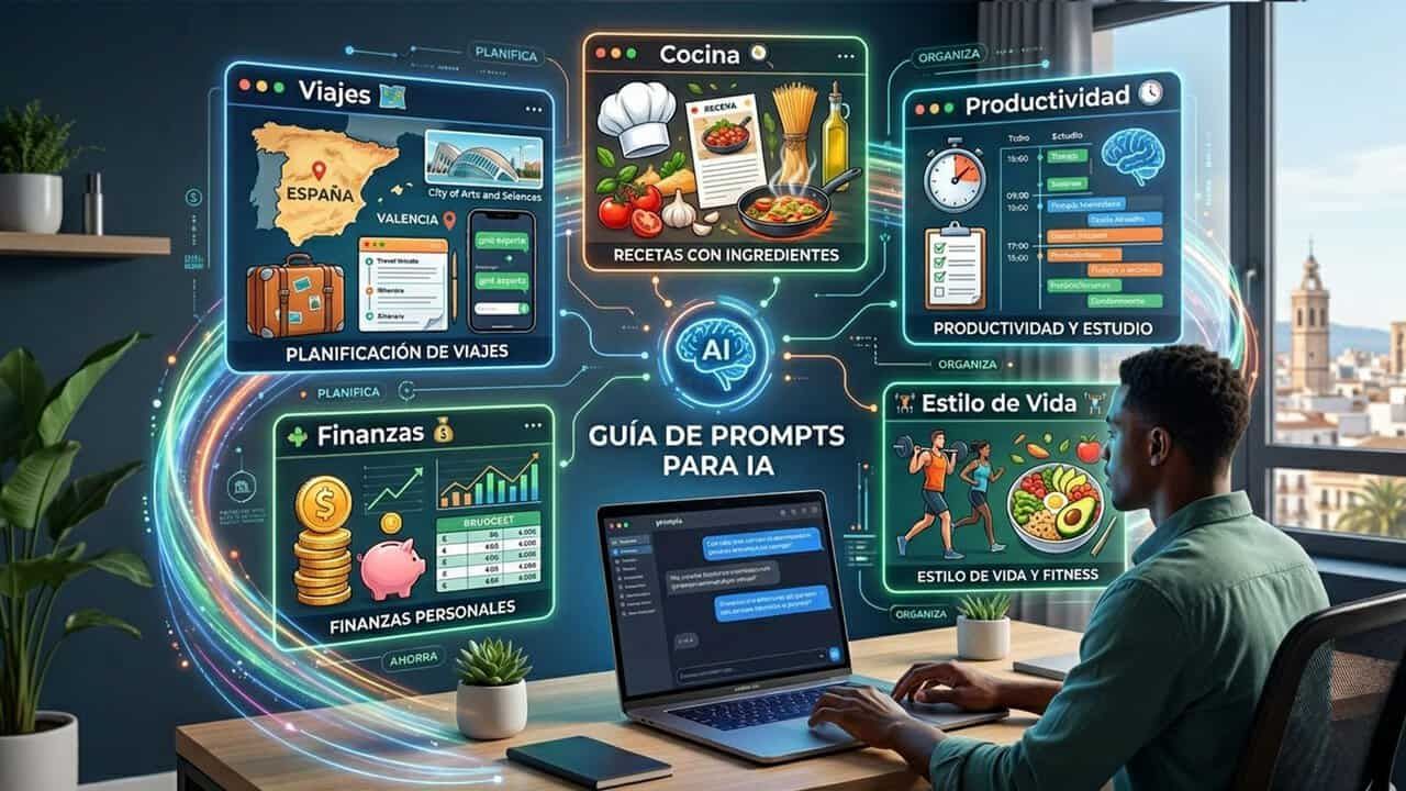 Guía práctica de prompts: plantillas para optimizar respuestas de IA en viajes, cocina y productividad Guía práctica de prompts: plantillas para optimizar respuestas de IA en viajes, cocina y productividad