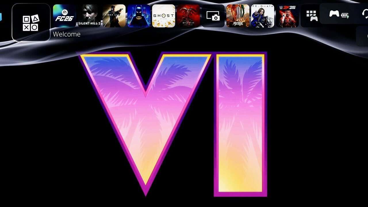 Promoción de GTA VI en PlayStation: animación de bienvenida y nuevo branding