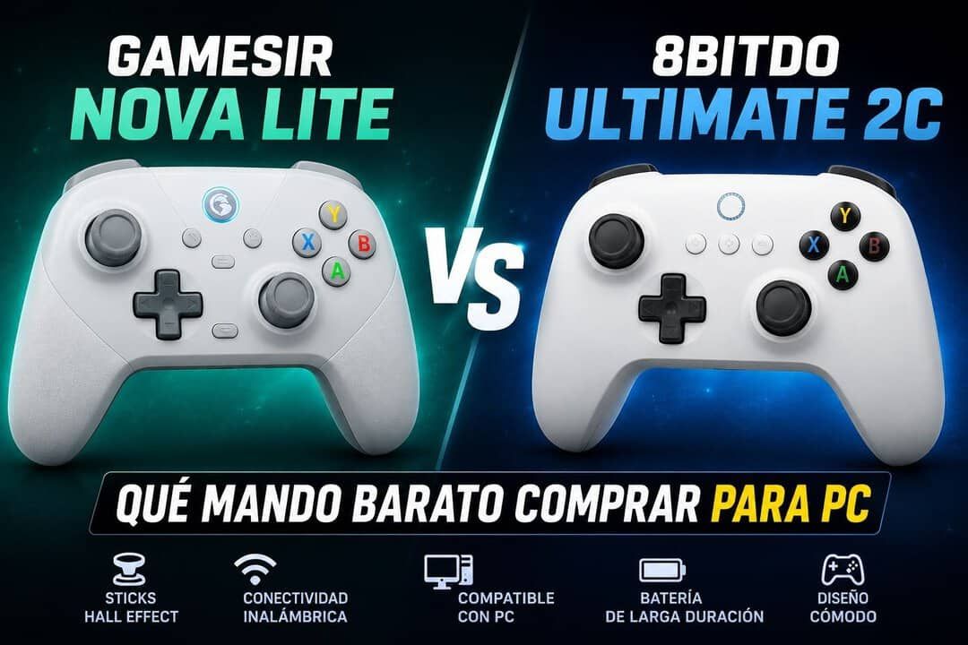GameSir Nova Lite Vs 8BitDo Ultimate 2C: Qué Mando Barato Comprar Para PC GameSir Nova Lite Vs 8BitDo Ultimate 2C: Qué Mando Barato Comprar Para PC
