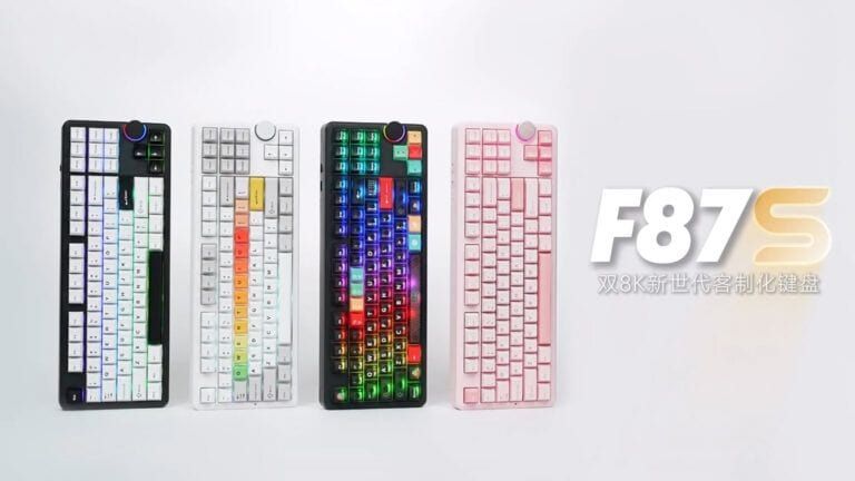 AULA F87S: un teclado TKL inalámbrico con sondeo de 8.000 Hz