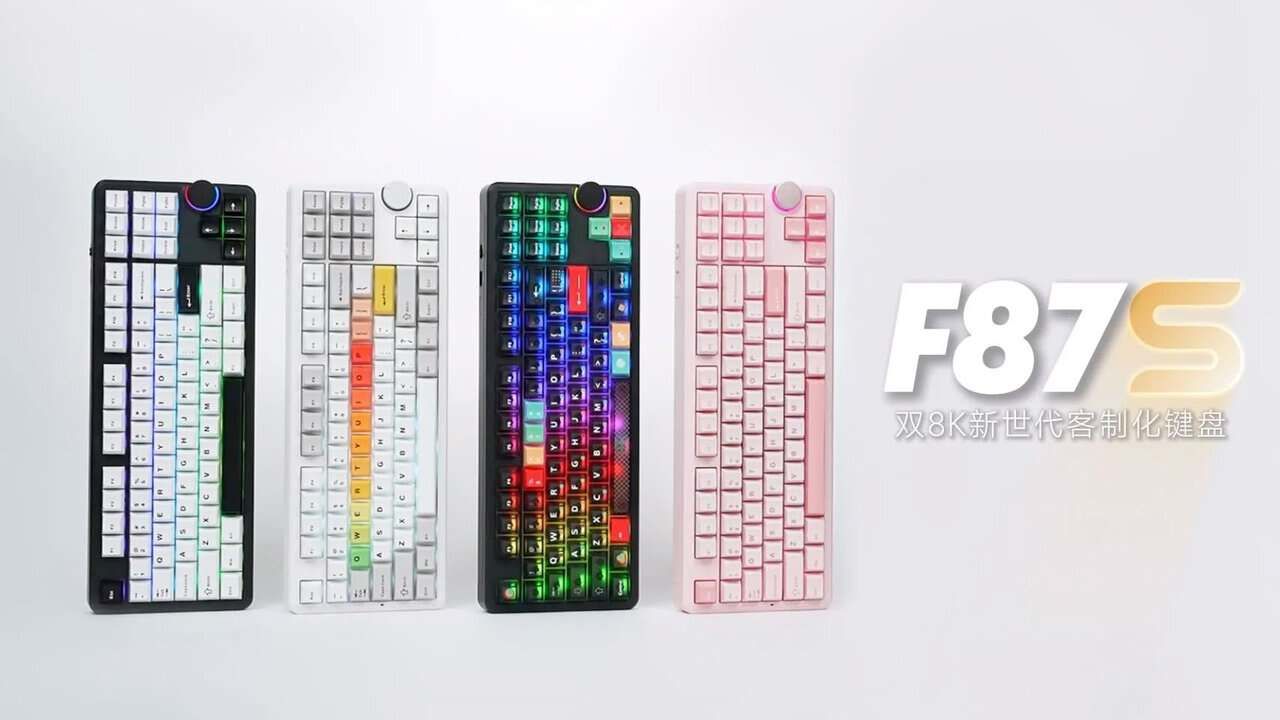 AULA F87S: un teclado TKL inalámbrico con sondeo de 8.000 Hz