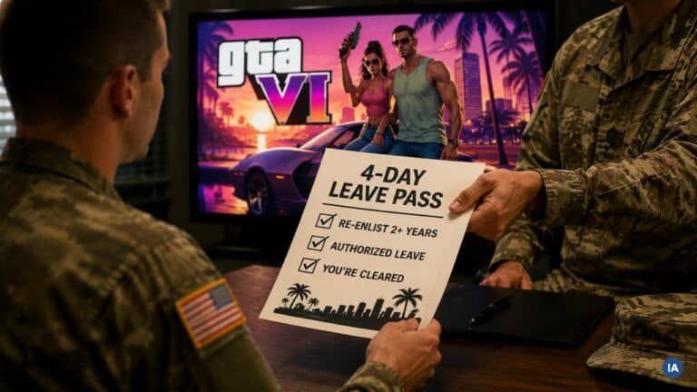 El Ejército de Estados Unidos ofrece cuatro días libres por renovar la permanencia para jugar a GTA VI