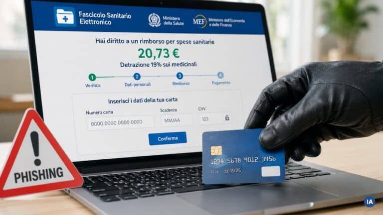 CERT-AGID alerta de una estafa de reembolso sanitario que roba datos bancarios CERT-AGID alerta de una estafa de reembolso sanitario que roba datos bancarios