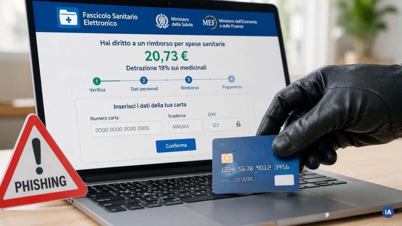 CERT-AGID alerta de una estafa de reembolso sanitario que roba datos bancarios