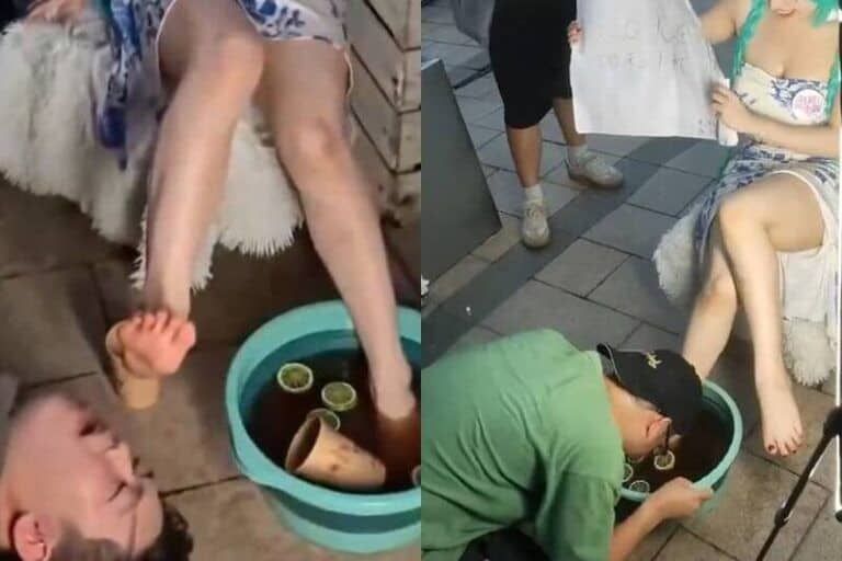 Expulsan a varios cosplayers de una convención china por vender bebidas contaminadas con los pies