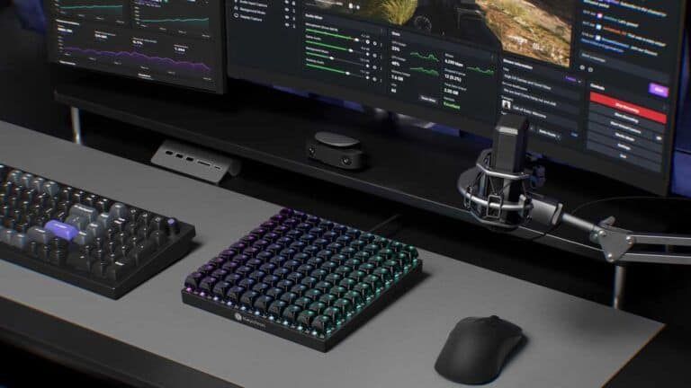 Keychron C100 8K: un macro pad cuadrado con 100 teclas