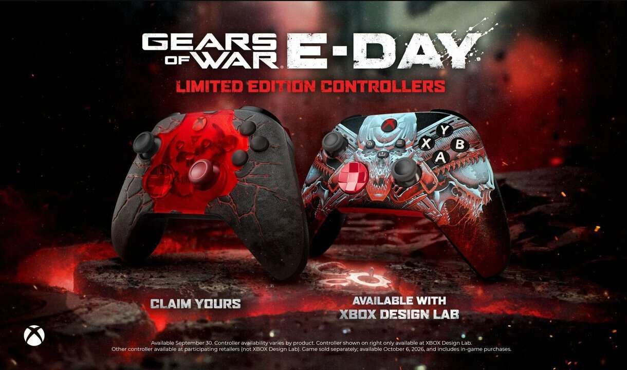 Así son los dos mandos de Gears of War: E-Day para Xbox Así son los dos mandos de Gears of War: E-Day para Xbox