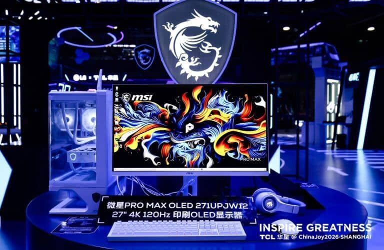 MSI presenta el PRO MAX OLED 271UPJW12, un monitor 4K OLED de 27 pulgadas