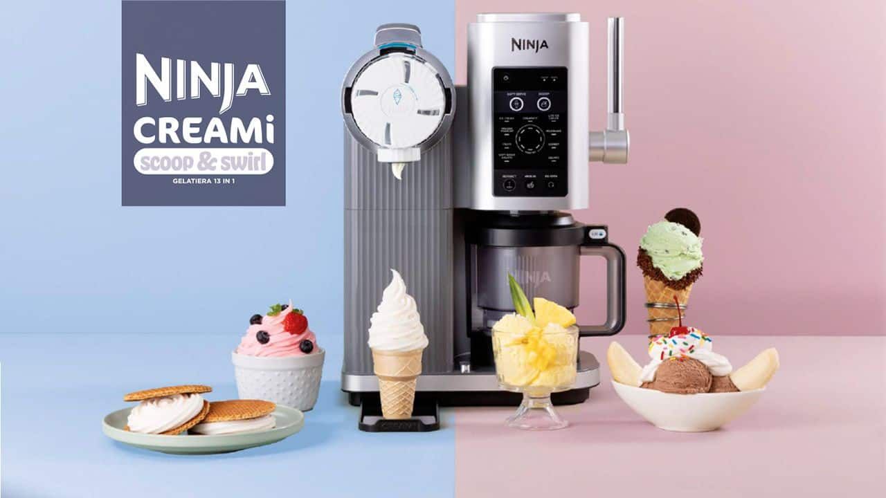 Ninja CREAMi Scoop & Swirl NC701EU: helado, sorbete y soft serve en casa Ninja CREAMi Scoop & Swirl NC701EU: helado, sorbete y soft serve en casa