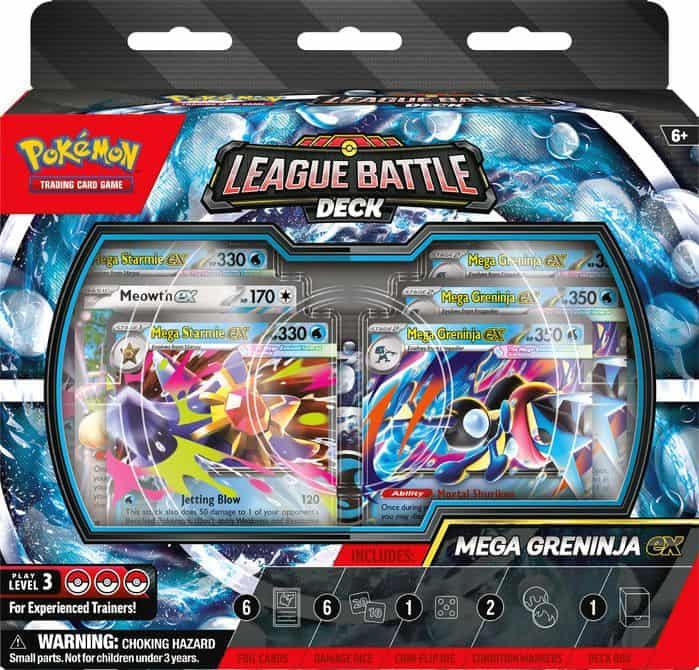 Pokémon TCG anuncia el League Battle Deck de Mega-Greninja ex para noviembre de 2026 Pokémon TCG anuncia el League Battle Deck de Mega-Greninja ex para noviembre de 2026