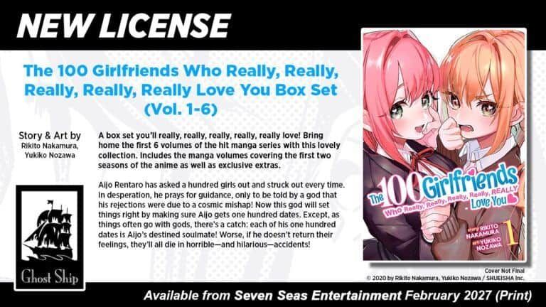 Seven Seas prepara un box set de The 100 Girlfriends y anuncia ocho nuevos mangas