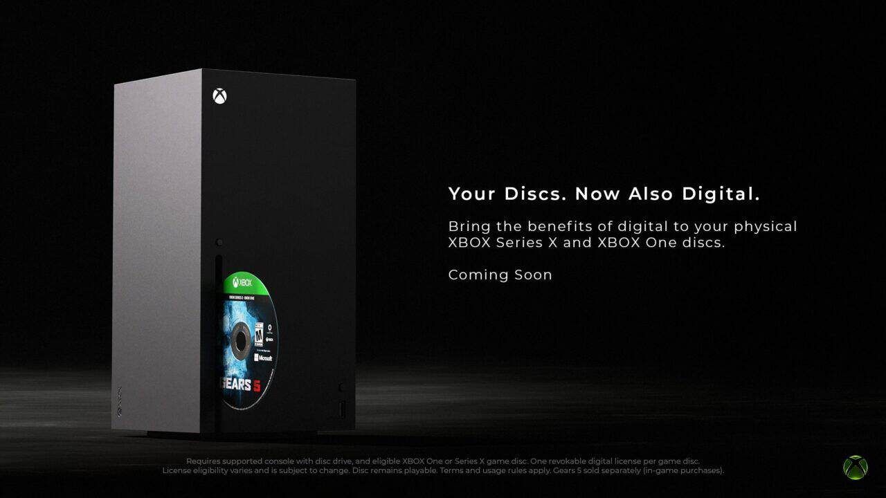 Xbox permitirá convertir discos físicos en licencias digitales