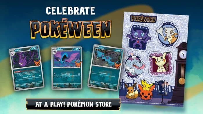 Play! Pokémon celebrará Pokéween con cartas promocionales y pegatinas