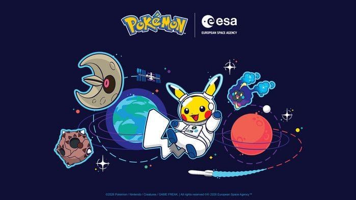 Pokémon y la ESA llevarán una exposición espacial a varios puntos de Europa