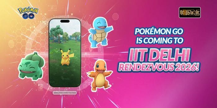 Pokémon GO estará presente en IIT-Delhi durante Rendezvous 2026