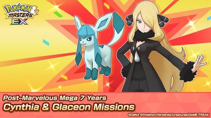 Pokémon Masters EX activa las misiones para conseguir a Cynthia y Glaceon