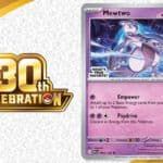 Pokémon TCG regalará una carta promocional de Mewtwo por su 30.º aniversario