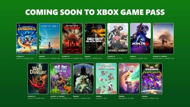 Xbox Game Pass anuncia sus próximas incorporaciones, con Gears of War: E-Day y Minecraft Dungeons II