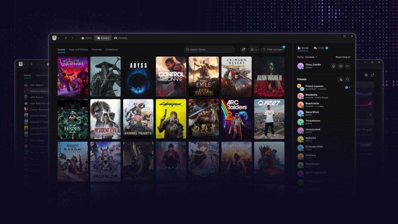 El nuevo Epic Games Launcher llega en pruebas a Windows y promete arrancar casi el doble de rápido que Steam