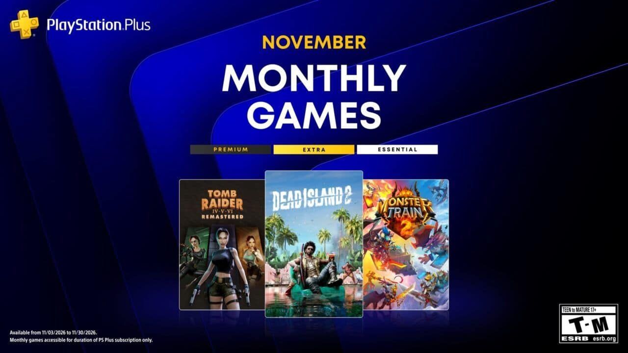 PlayStation Plus Essential suma Dead Island 2, Tomb Raider IV-VI Remastered y Monster Train 2 el 3 de noviembre