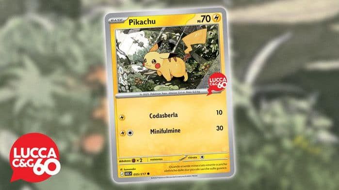 Lucca Comics & Games 2026 tendrá una carta promocional de Pikachu en el espacio Pokémon Lucca Comics & Games 2026 tendrá una carta promocional de Pikachu en el espacio Pokémon