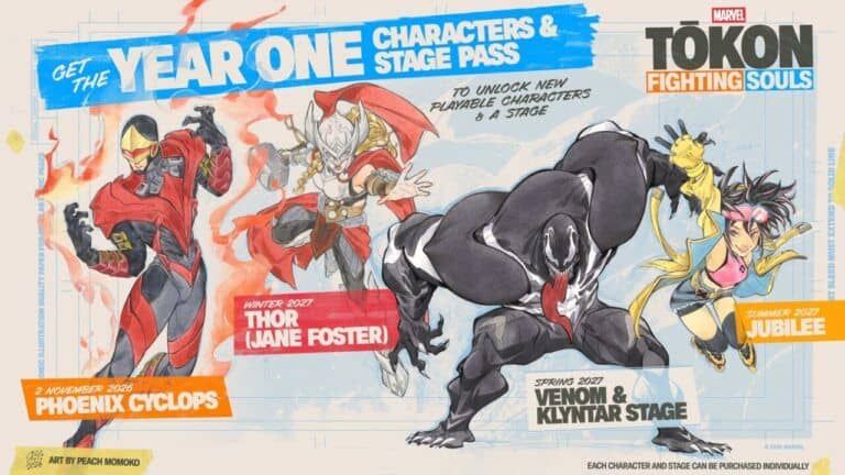 Marvel Tokon: Fighting Souls suma a Thor, Venom y Jubilee a su primer pase de personajes