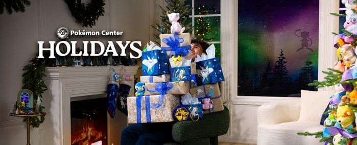 Pokémon Center adelanta la Navidad con decoración de Pikachu, Mew, Piplup y Amaura