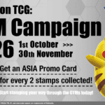 Pokémon TCG GYM Campaign 2026 ofrece cartas promocionales en Singapur